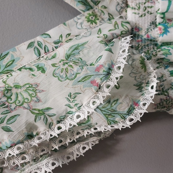 House of Harlow 1960 NWT Floral Tiered Chiffon Maxi Dress, XS - Picture 9 of 10